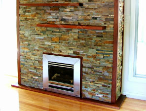 Ochre Fireplace Wood Trim