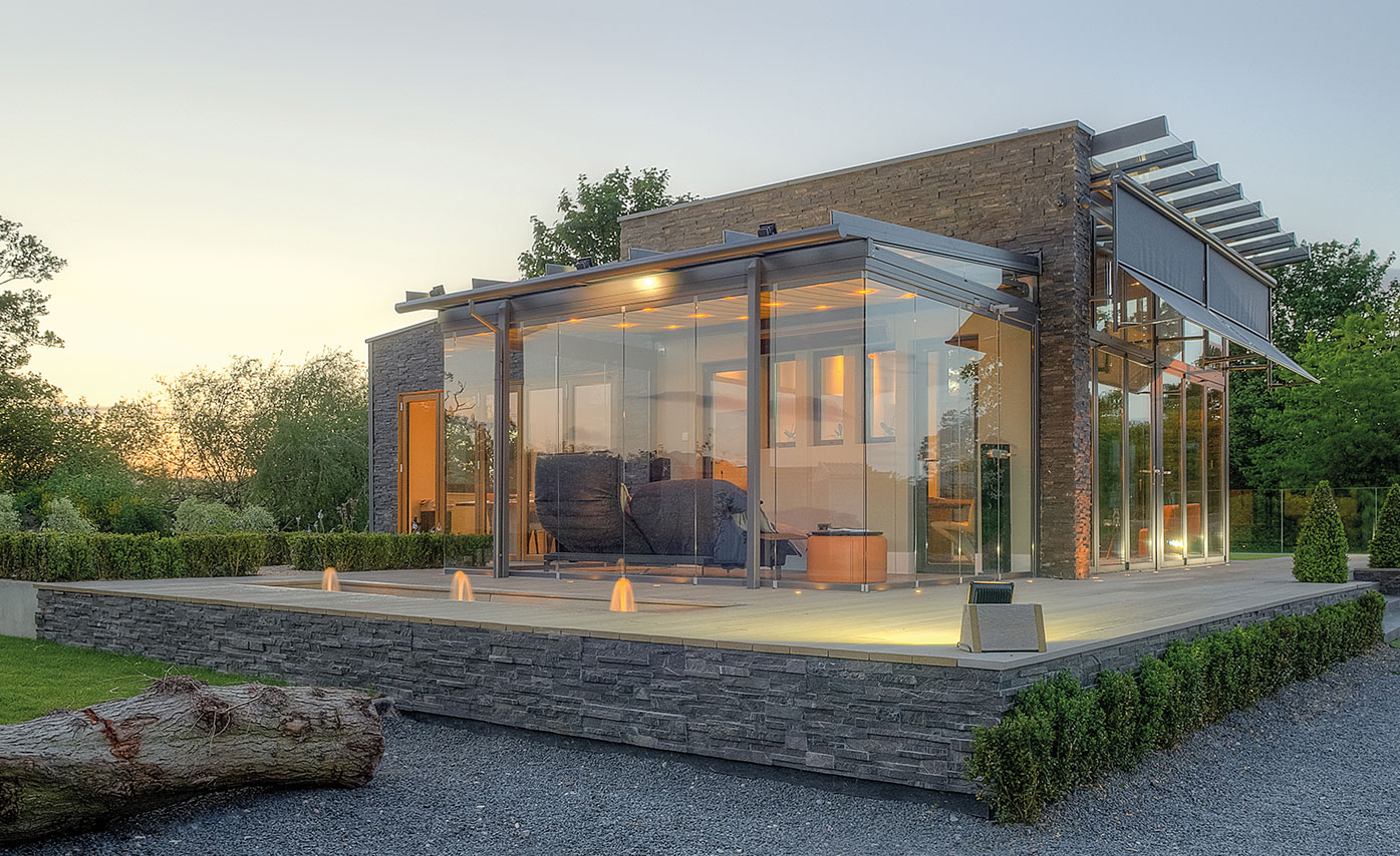 Norstone's Charcoal Rock Panels used on a Residential Showroom Facade in East London